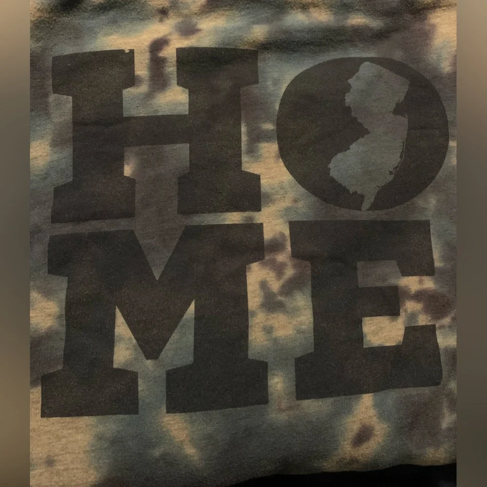 Blue and White 2X Oversized Graphic crewneck sweatshirt NJ New Jersey is home - Picture 6 of 6